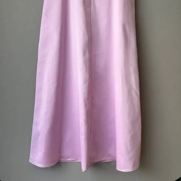 Nicole Miller sz 12 Pink spaghetti strap formal gown dress - Picture 10 of 10